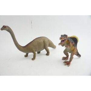 Imperial Apatosaurus and‎ 2006 Spinosaurus Dinosaur Toy Figures Set Vintage